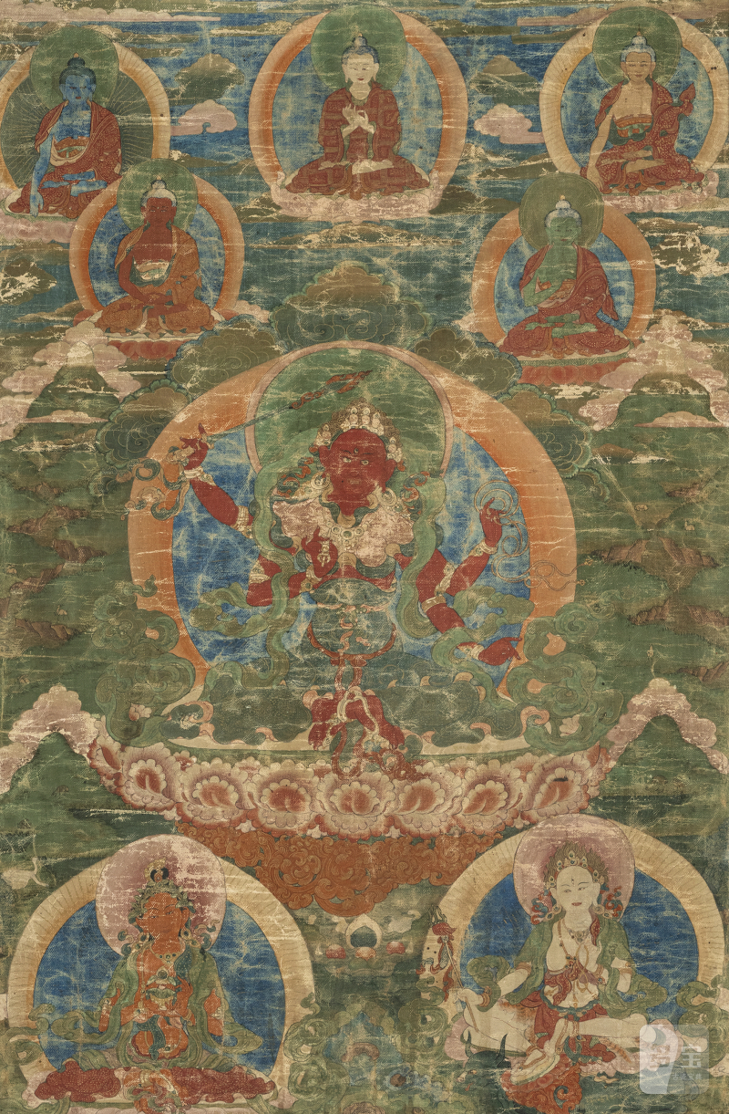 A THANGKA DEPICTING AN ESOTERIC FEMALE DIETY - 图1